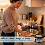 US-based supplier - OEM 12010031 Glass Cooktop Cleaner fits for Electric & Induction Bosch Thermador Cooktops - Cooktop Cleaning Cream - Removes