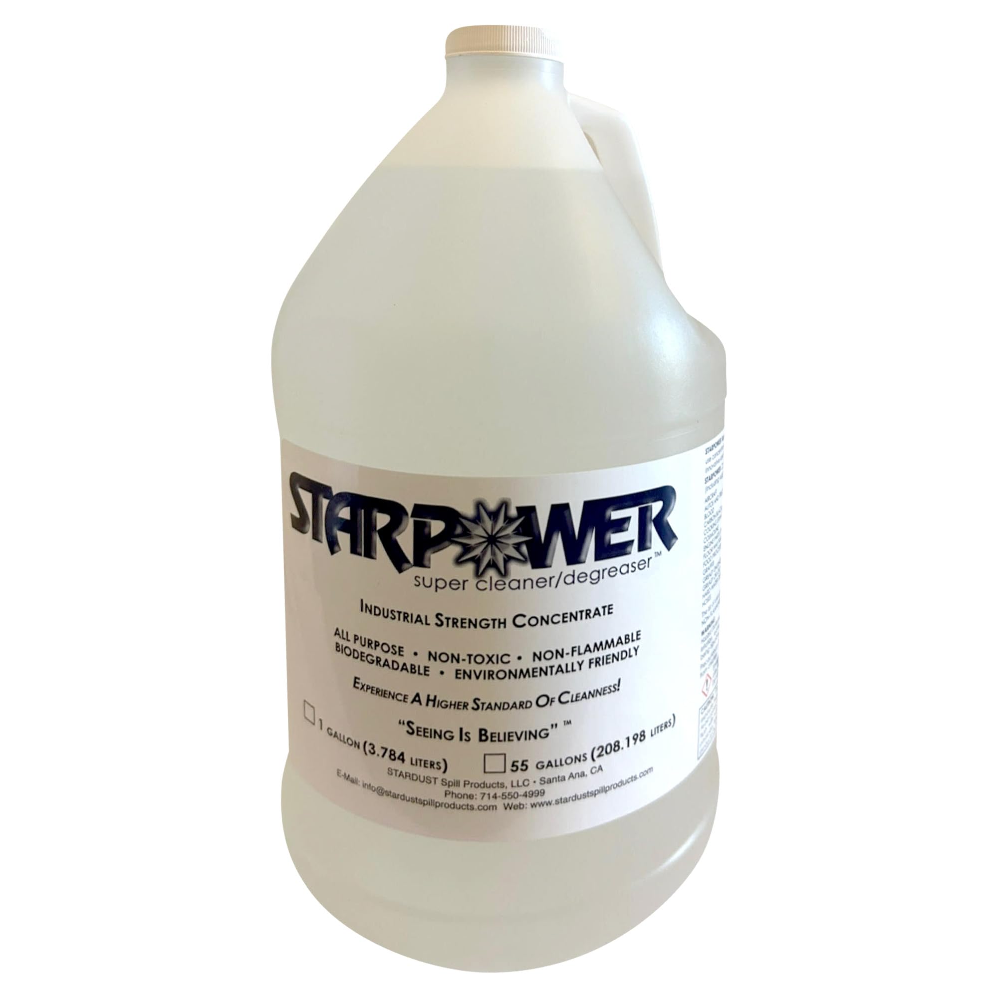 STARPOWER SUPER CLEANER/DEGREASER Concentrate - Heavy Duty Multi Surface Grease, Oil, Grime Remover, 1 Gallon