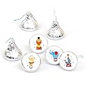 Big Dot of Happiness Carnival - Step Right Up Circus - Carnival Themed Round Candy Sticker Favors - Labels Fit Chocolate Candy (1 Sheet of 108)
