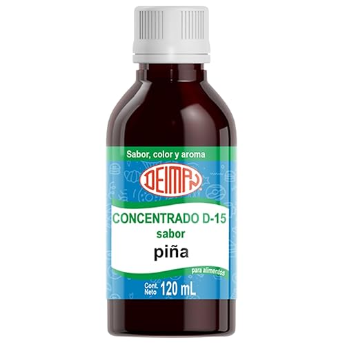 Deeiman Pineapple Concentrate D-15, 4 fl. oz, Artificial Food Flavoring Extract for Baking,Extracto de Piña D-15 Flavor Extracts, Flavoring Extracts