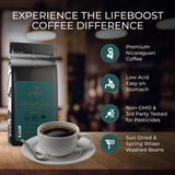 Lifeboost Highlander Grogg Coffee Ground - Low Acid Single Origin Flavored Coffee - Non-GMO Highlander Grogg Ground Coffee Third Party Tested