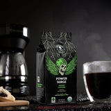 Death Wish Coffee, Power Surge Ground Coffee, Naturally Higher Caffeinated Coffee, Certified Fair Trade and Organic (16 oz)