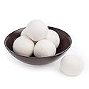 Friends Forever Wool Dryer Balls 6-Pack XL Wool Laundry Balls for Dryer as Reusable Natural Fabric Softener, Dryer Sheets, Saves Drying Time & Reduces