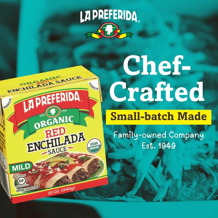La Preferida Organic Red Enchilada Sauce, 12 Oz (Pack of 10)