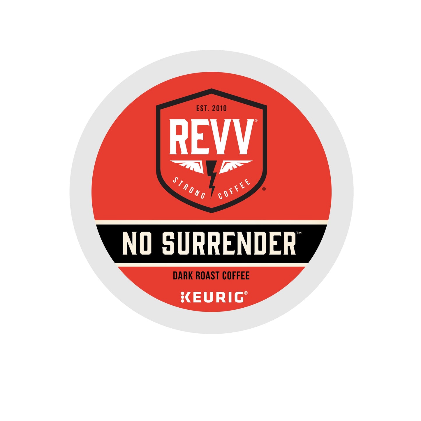 REVV No Surrender Keurig Single-Serve K-Cup Pods, Dark Roast Coffee, 48 Count