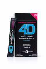 4D Raspberry Lemonade 25 Unit Drink Mixes - Electrolytes, Aminos, Vitamins & Energy Powder Packets - Zero Calories & Sugars - Gluten Free, Non-GMO
