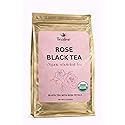 Organic Rose Black Tea Loose Leaf - Whole Leaf, USDA Organic, Smooth Floral Aroma, Antioxidant Rich Black Tea, 1 lb (456g) by Tealise