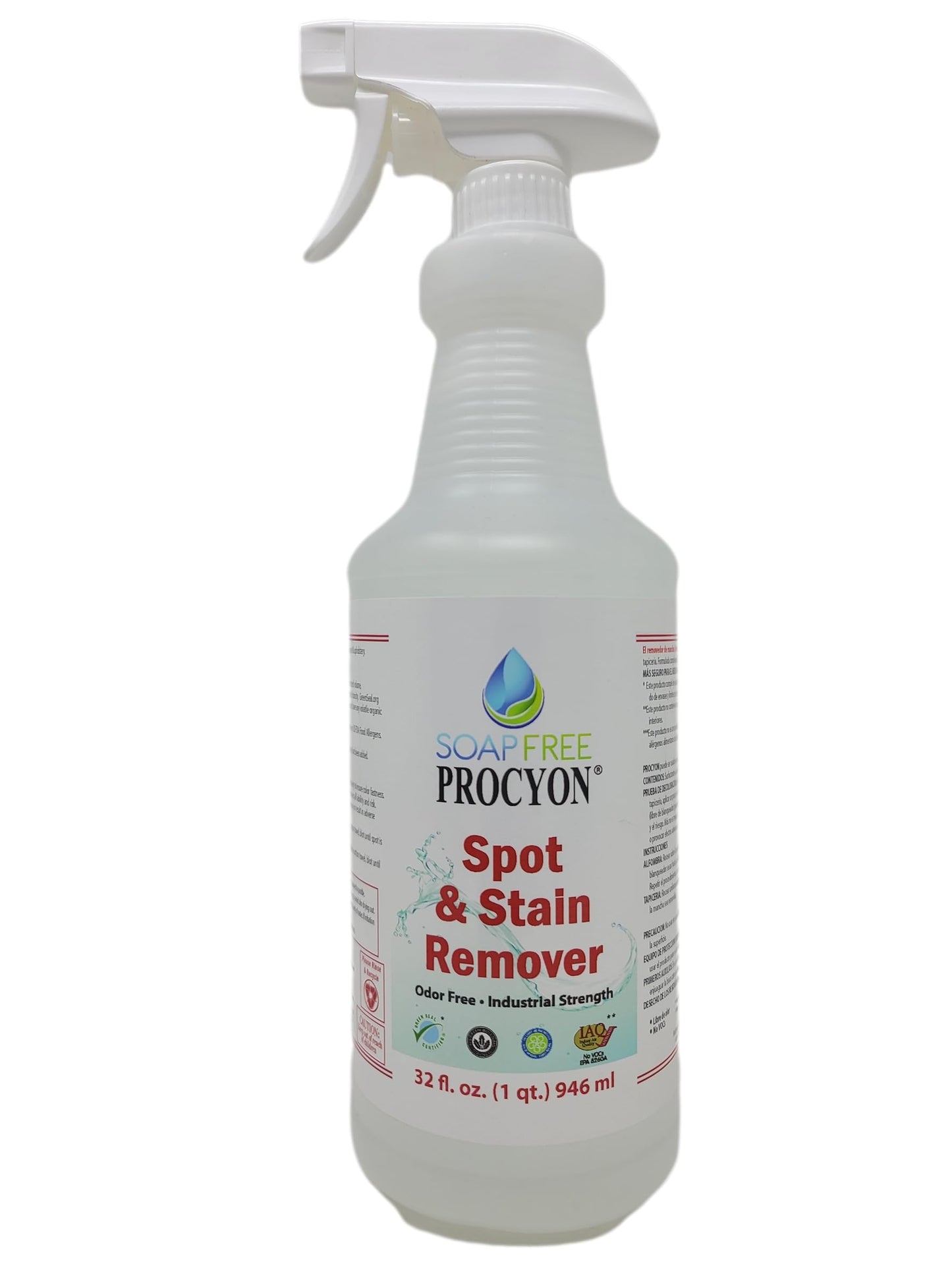 Soap Free Procyon 1 Each- 16 oz Bottle Spot Remover - Ready to Use (RTU)