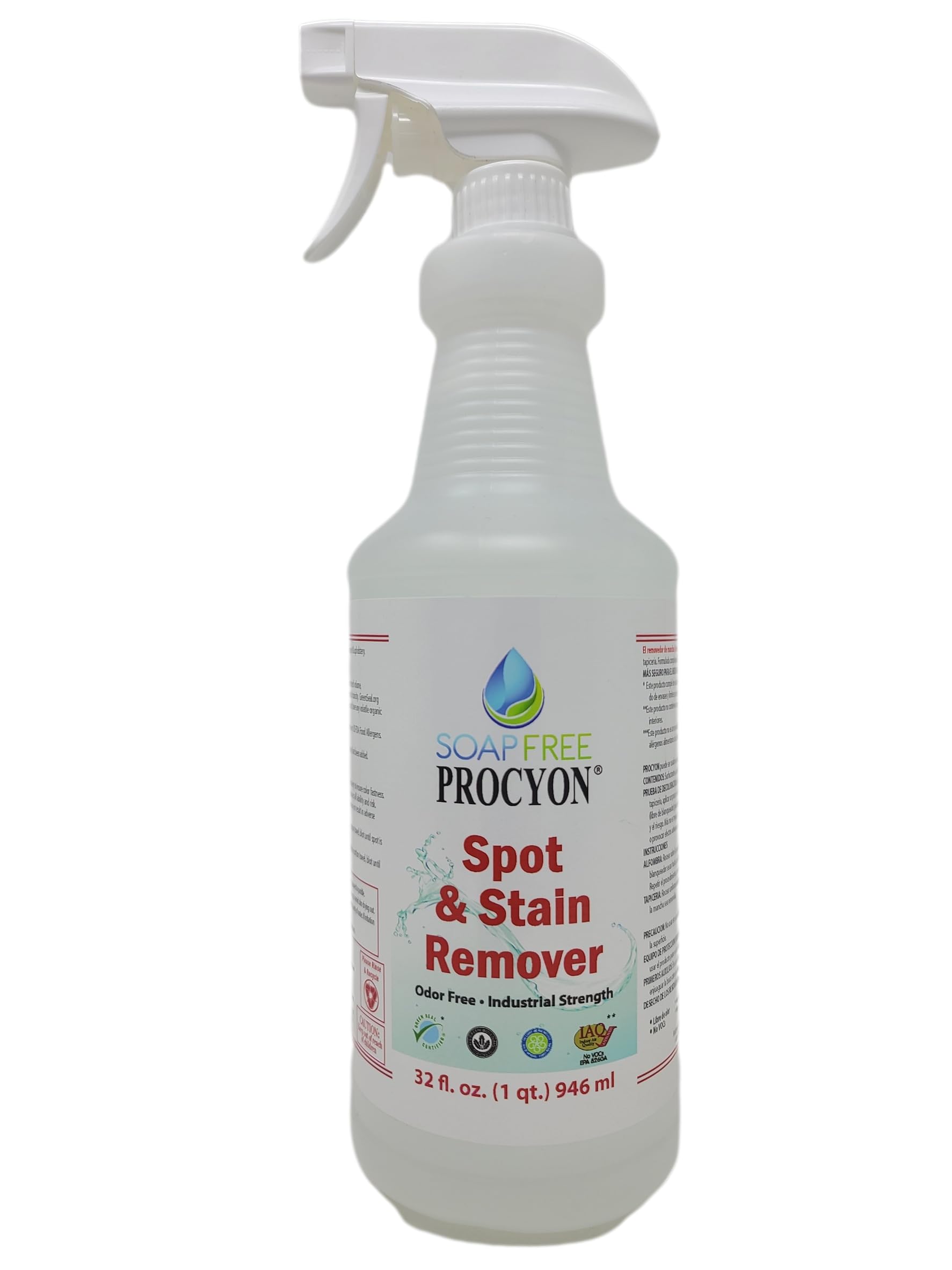 Soap Free Procyon 1 Each- 16 oz Bottle Spot Remover - Ready to Use (RTU)
