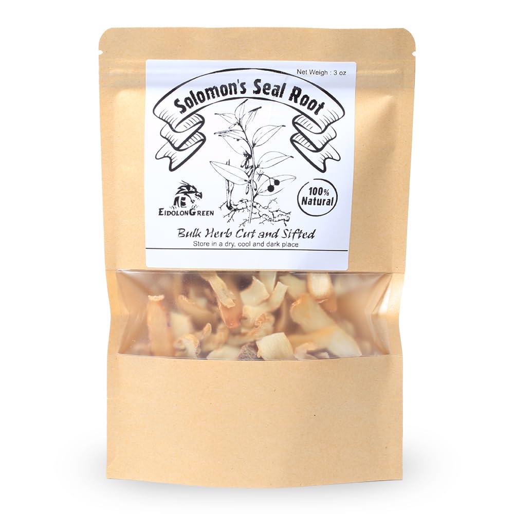 EidolonGreen Organic Solomon's Seal Root - 100% Pure Natural Herb, Helps Support Healthy Immune Function & Daily Vitality, Aids in Physical Recovery