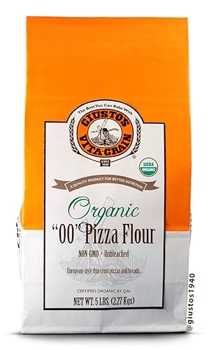 Giusto's Vita-Grain Organic "00" Unbleached Pizza Flour, 5lb Bag