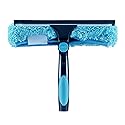 Hicavar 11" Window Squeegee and Microfiber Scrubber 2-in-1 Combo Cleaning Tools (Attachement Only) (1)