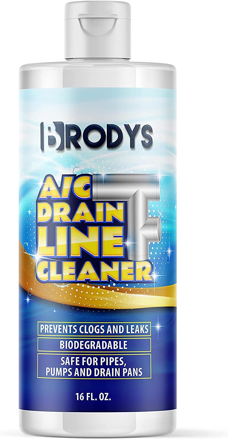 Brodys - A/C HVAC Drain Line Cleaner, 16oz Bottle, 2 MONTH SUPPLY, (Great to use at home, in the office, at restaurants and large commercial