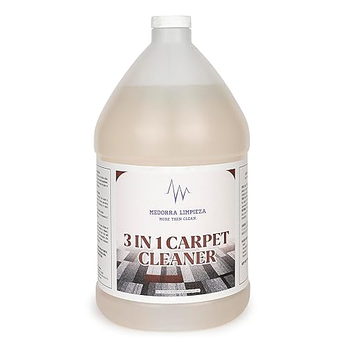 Medorra 3-in-1 Carpet Cleaner, Carpet Cleaning Solution for Extraction, Pretreatment & Spot Cleaning, 1 Gallon (Case of 4)