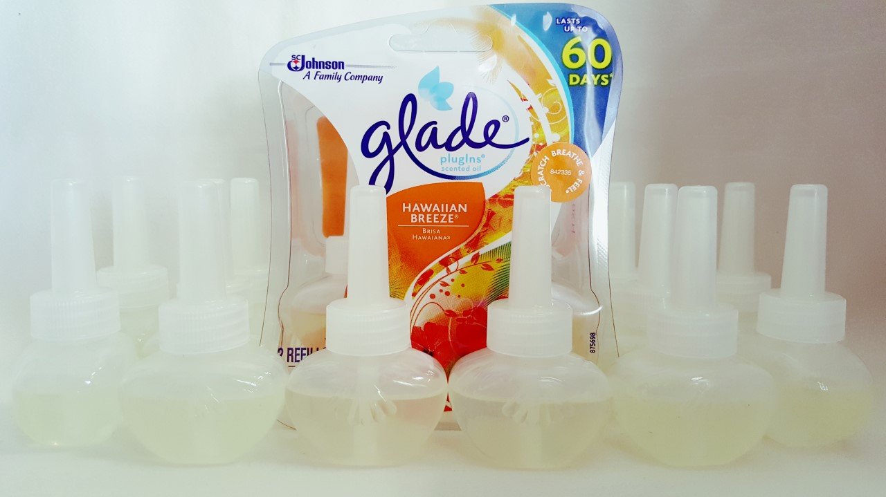 12 Glade Hawaiian Breeze Scented Oil Plugins Warmer Refills No Outer Package