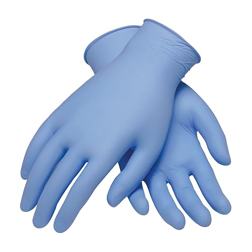 Ambi-Dex 63-532PF/L Axle Disposable Nitrile, 4 Mil Blue, Powder Free, Texture Grip Blue L