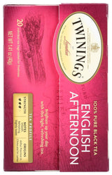 Twinings of London English Afternoon Black Tea Bags, 20 Count