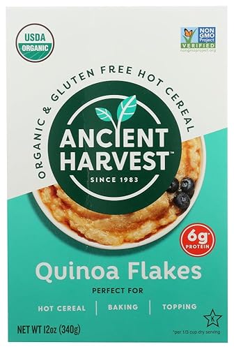 Ancient Harvest Quinoa Flakes Organic Gluten Free 12 Oz (Pack of 3)