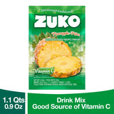 Zuko Instant Beverage Drink Mix, Flavor Pineapple Powdered, No Added Sugar Needed, 48 Ct Individual Packets