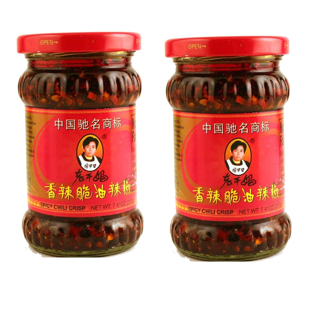 LGM Spicy Chili Crisp Sauce 7.41oz, 2pack Comes with 1 Eelicious spoon