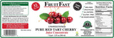 Red Tart Cherry Juice Concentrate by FruitFast - (32 FL OZ) Unsweetened, 68 Brix Pure Concentrated Juice - 100% Dark Cherry Extract - No Additives or
