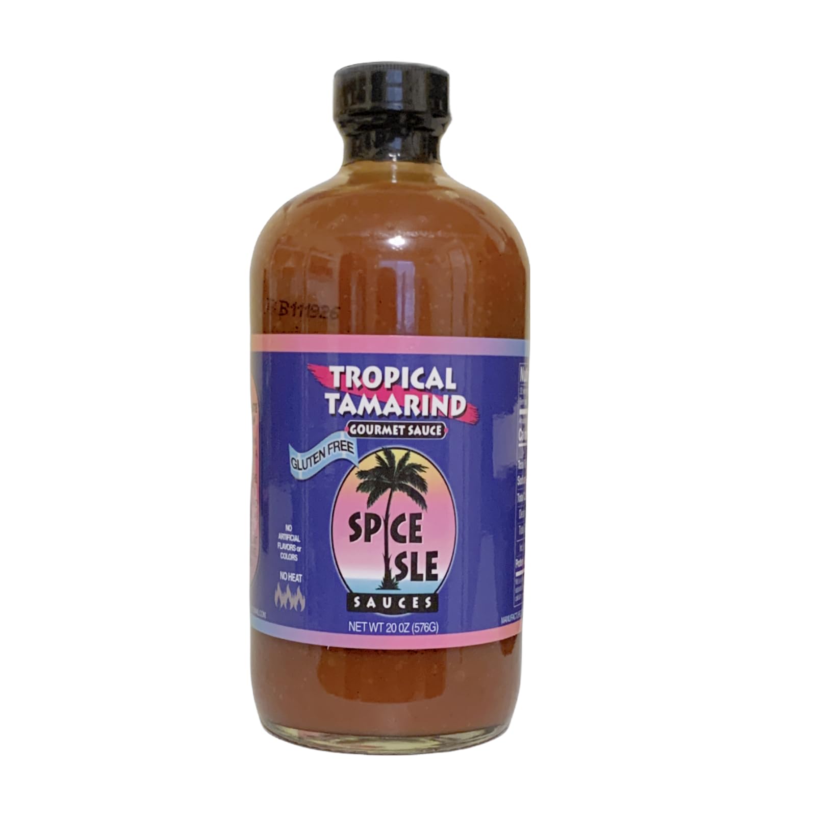 Spice Isle Sauces Tropical Tamarind Gourmet Sauce - 20 oz Mild Caribbean BBQ Gluten-Free Marinade | Tamarindo Fruit Blend | Great for Grilling