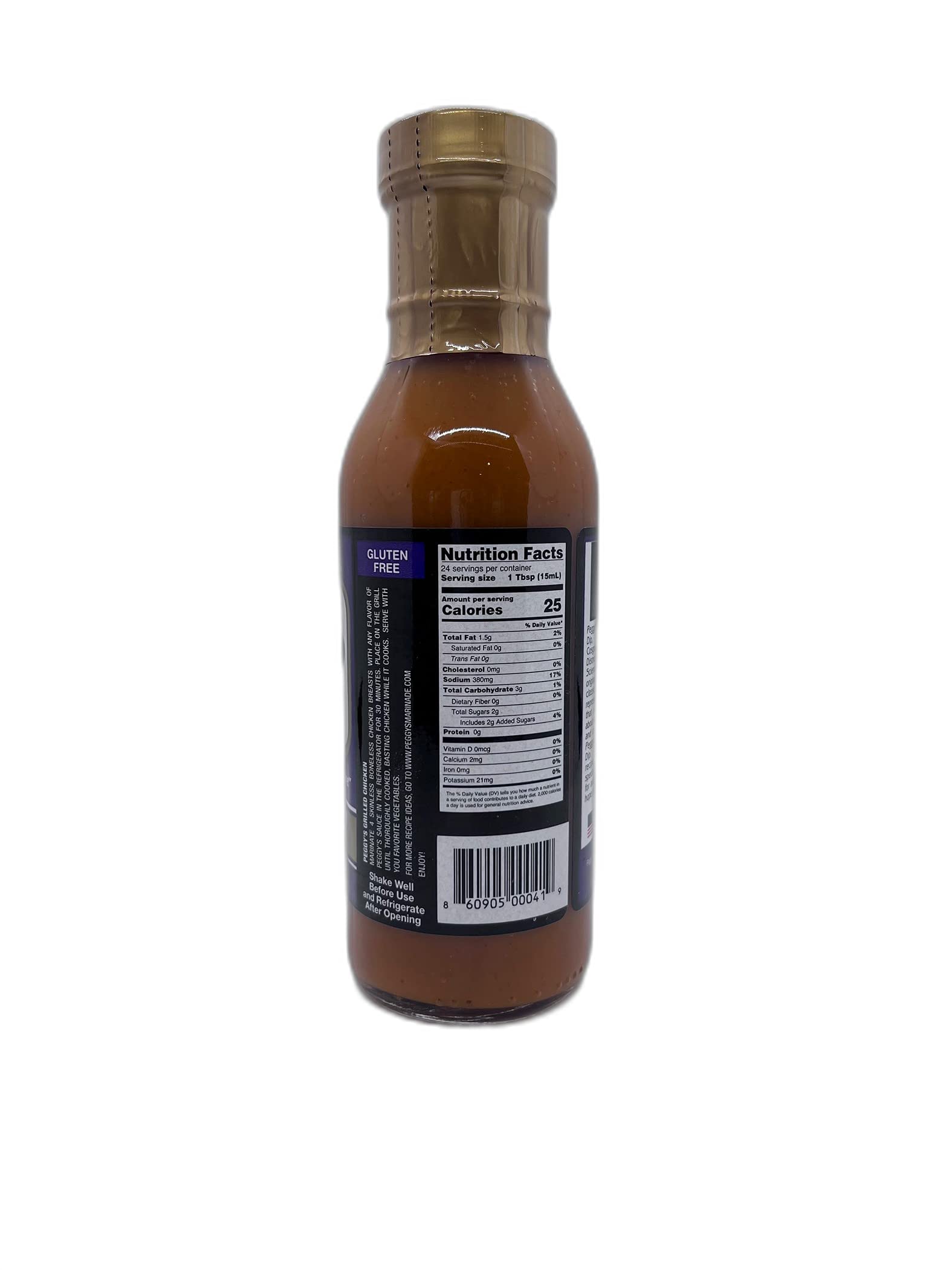 Peggy's Marinade & Dipping Sauce, Delicious Sweet Heat, 12 Oz. Jar, Pack of 1