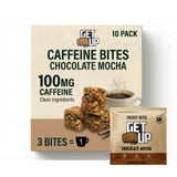 GetUp - Caffeinated Granola Bites - Chocolate Mocha (10 Pack) - 100mg Caffeine Energy Bites - Gluten-Free, 0 Seed Oils, All Natural - Coffee