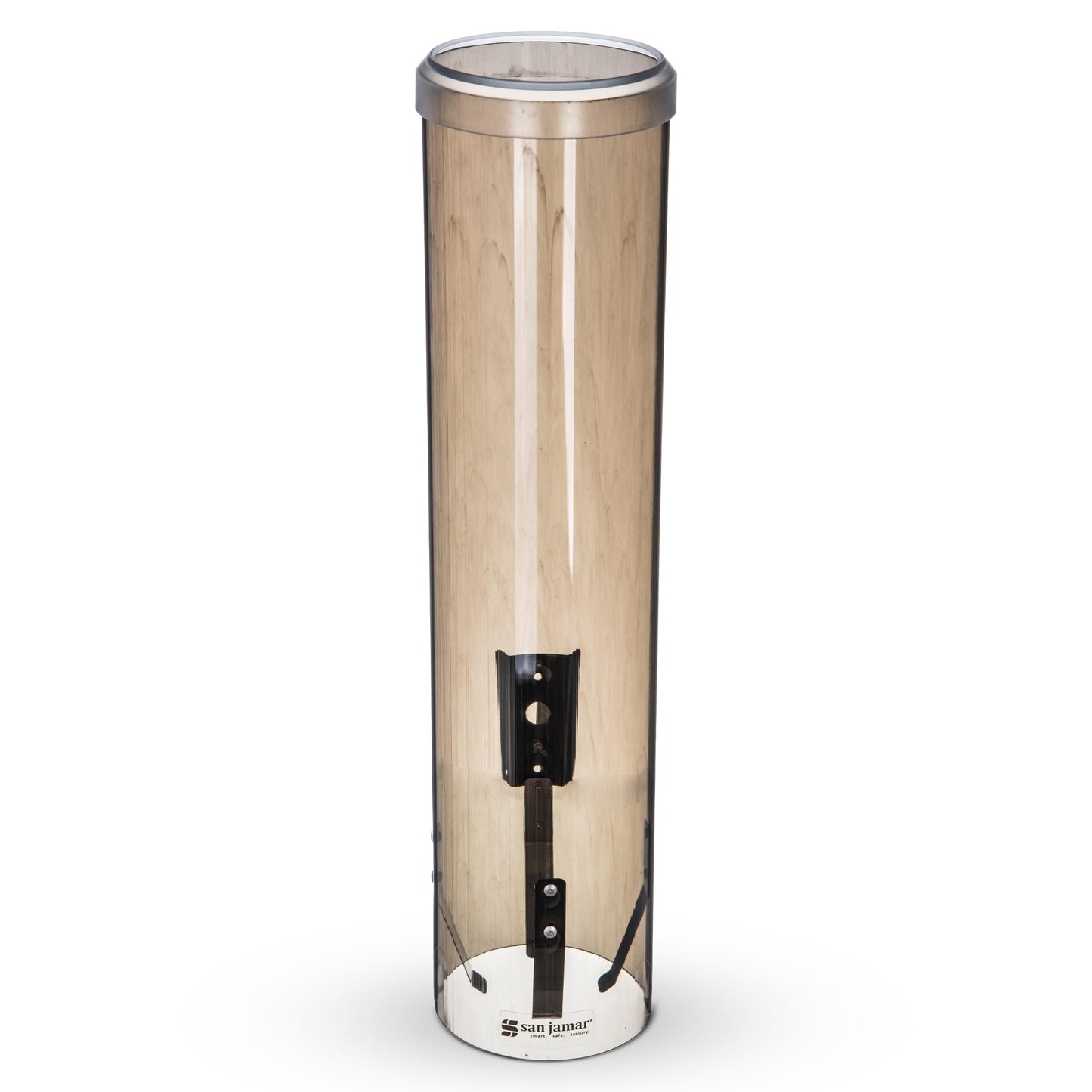 San Jamar Large Pull-Type Cup Dispenser 6-12 Oz. Flat Cups, 4.5 - 7 Oz Cone Cupz with Flip Cap for Restaurants, Home, and Office, Plastic, 16 Inches
