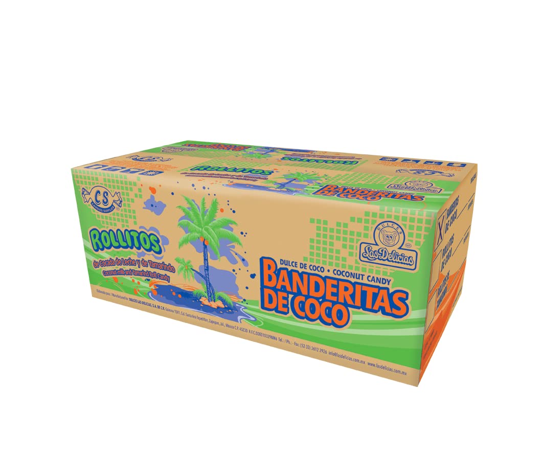 Las Delicias Banderitas De Coco Coconut Candy