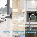 Stone Pro Marble and Granite Cleaning Kit - Premium Cleaning & Polishing Solution with Crystal Clean, Finishing Touch, & Cleanning Towels