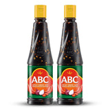 ABC Spicy Sweet Soy Sauce, 9.2 Oz (Pack of 2), Savory Sauce, Dip, Stir-fry, Glaze, Vegan, No MSG, Plant-based, Halal, Umami Flavor, Indonesian Kecap