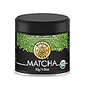 Buddha Teas - Organic Matcha Powder - Japanese Ceremonial Grade - For Health & Wellbeing - With Antioxidants & Minerals - Clean Ingredients
