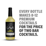 LAVA Premium Skinny Margarita Mix by LAVA Craft Cocktail Co., Low Calorie Margarita Mix Made with Key Lime Juice, Agave, No Artificial Sweeteners