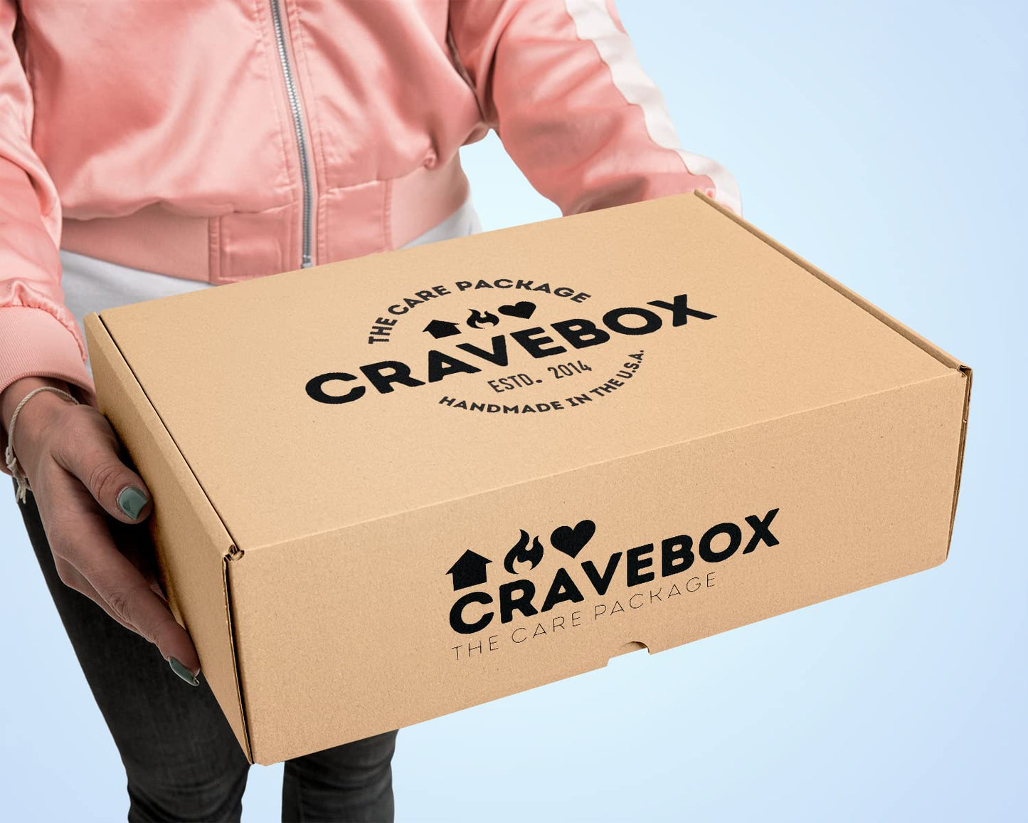 CRAVEBOX Snacks Box Variety Pack Care Package (55 Count) Treats Gift Basket Adults Kids Grandkids Guys Girls Women Men Boyfriend Birthday Cookies