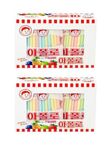 [Pack of 2] Korean Snack Apollo Straw Candy (10g x 18 packs) - Assorted Flavor Korean Snack Old School Childhood