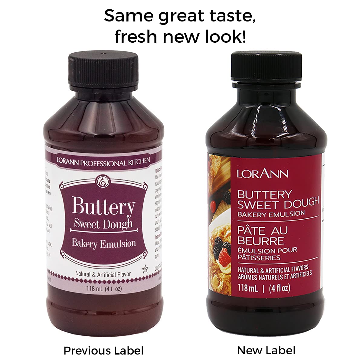 Lorann Oils Buttery Sweet Dough Bakery Emulsion: Authentic Sweet Dough Taste, Ideal for Amplifying Sweet Bready Notes in Baked Goods, Gluten-Free