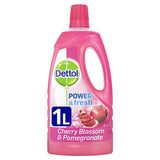 Dettol Power and Fresh Multi Purpose Cleaner Cherry Blossom/ Pomegranate Liquid 1 Litre (Pack of Six)