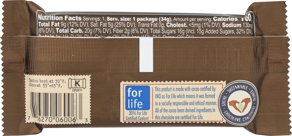 CHOCOLOVE XOXOX, CUP, SLTD CARML, DK CHOC, 2C, Pack of 12, Size 1.2 OZ - No Artificial Ingredients Kosher