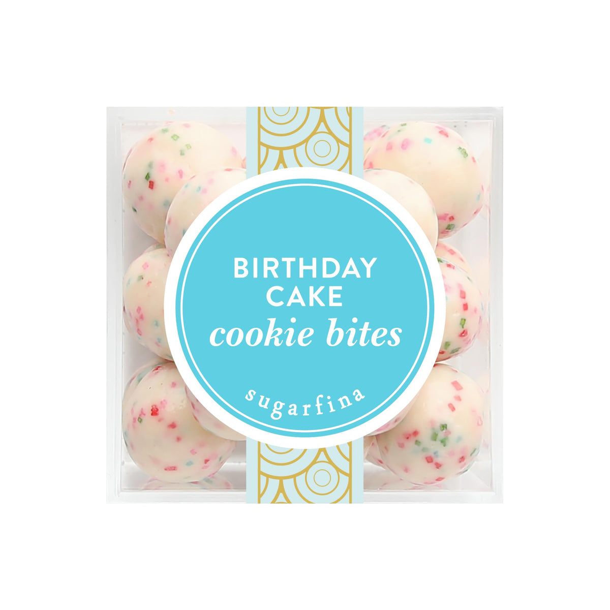 Sugarfina Birthday Cake Cookies Small Candy Cube, Chocolate Bites, 2.2 oz, 6 Count