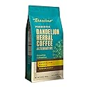 Teeccino Dandelion Mocha Herbal Coffee - Caffeine-Free Coffee Alternative with Prebiotics, Gluten Free, Acid Free - Medium Roast, 10 oz
