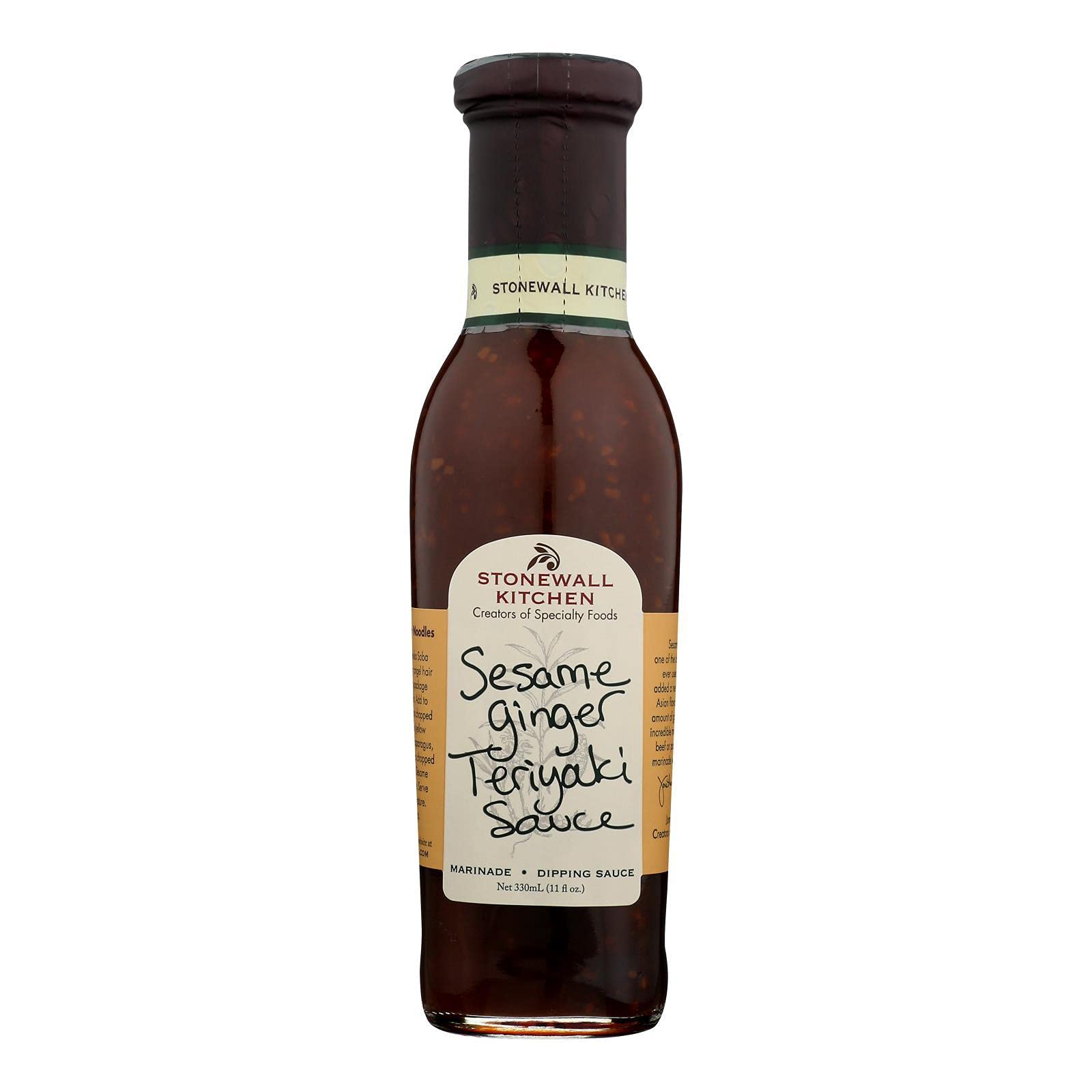 Stonewall Kitchens Sesame Ginger Teriyaki Sauce 11-Ounce Jars (Pack of 6)
