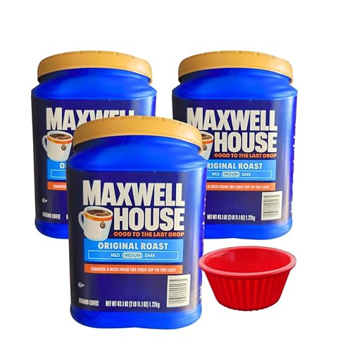 KING BUY BOX Cup 1 PCS Bundle with Original Roast Ground Coffee (43.1 oz, 3 Pack)