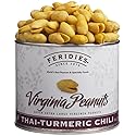 FERIDIES Virginia Peanuts, Thai Turmeric Chili Flavor, 9 Oz, All Natural, Non GMO, Kosher Certified Gourmet Peanuts