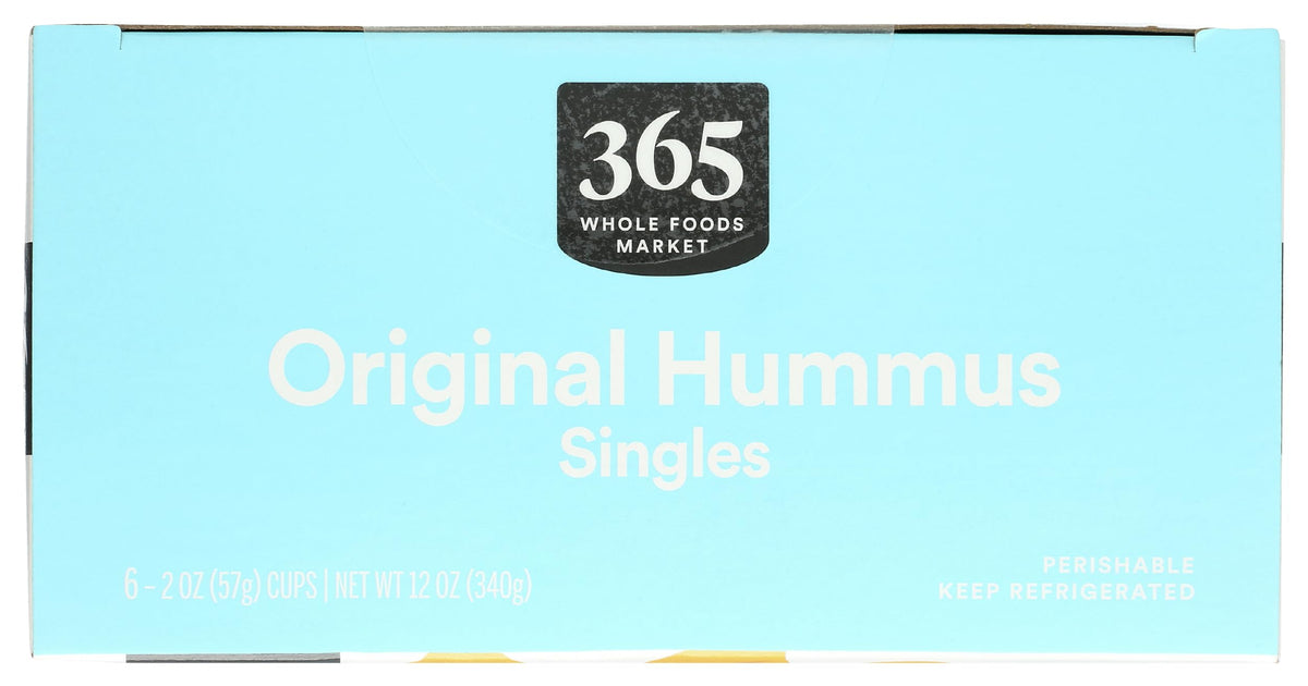 365 by Whole Foods Market Original Single Serve Hummus 6 Count, 12 OZ