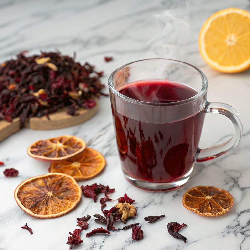 Numi Tea Organic Hibiscus Tea, 16 Herbal Tea Bags, Caffeine Free