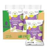ARTISAN TROPIC Cassava Strips Sea Salt - 8 Pack, 2oz - Vegan, Paleo, Gluten Free Chips - Non-GMO Healthy Snack Potato Chip Alternative for Lunches