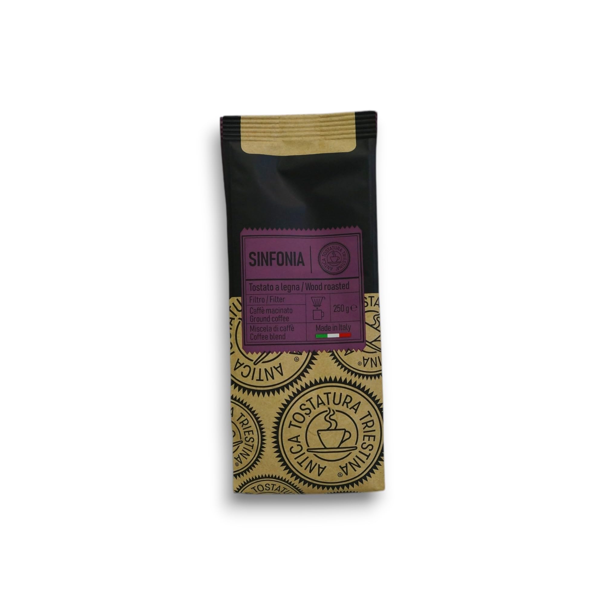 Sinfonia Wood Roasted Ground Coffee - Antica Tostatura Triestina - 250g