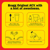 Bragg Organic Apple Cider Vinegar Cranberry Apple Blend with the Mother - 16 fl oz - Raw and Unfiltered
