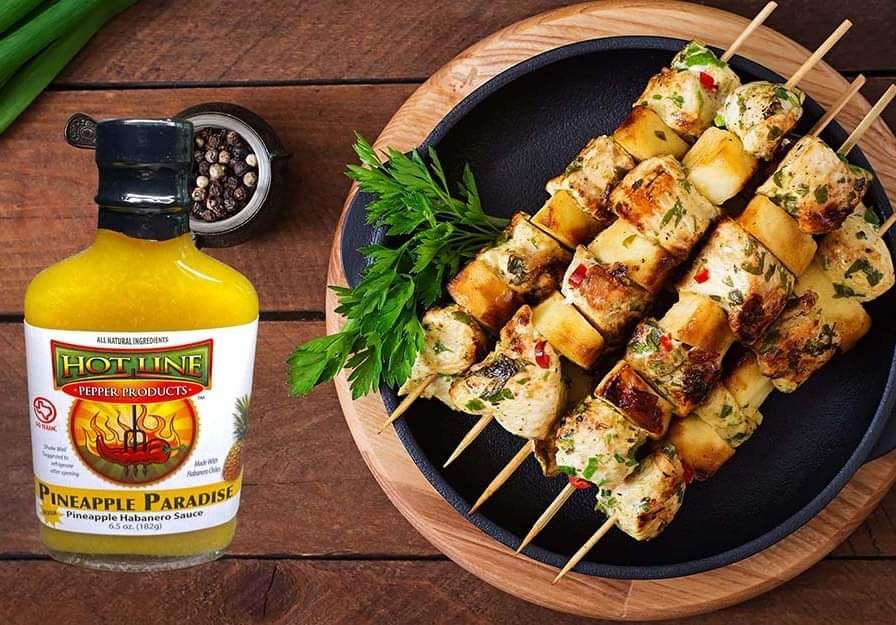 Hot Line Pepper Products Pineapple Paradise Habanero Hot Sauce, Sweet and Spicy, Medium Heat, Small Batch, Gluten Free, 6.5 oz